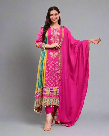 Ivory Pakistani shalwar kameez set