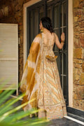 Digital print Jimmy organza Anarkali gown