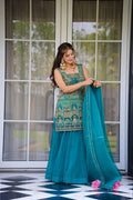Jimmy organza printed kurta for women
