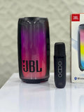 Speaker showing colorful LED light modes