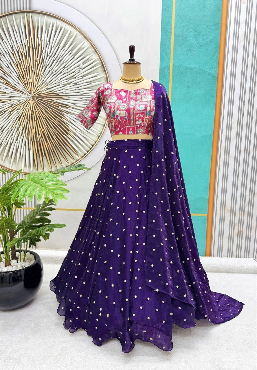 Bridal lehenga set with dupatta