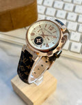 Louis Vuitton women’s watch with leather strap