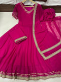 Premium Georgette Gown with Embroidered Dupatta – Traditional Yet Stylish Look