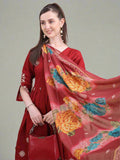 Kurta set with flare hem and no pockets