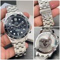 Men’s black dial watch with rotating bezel style design