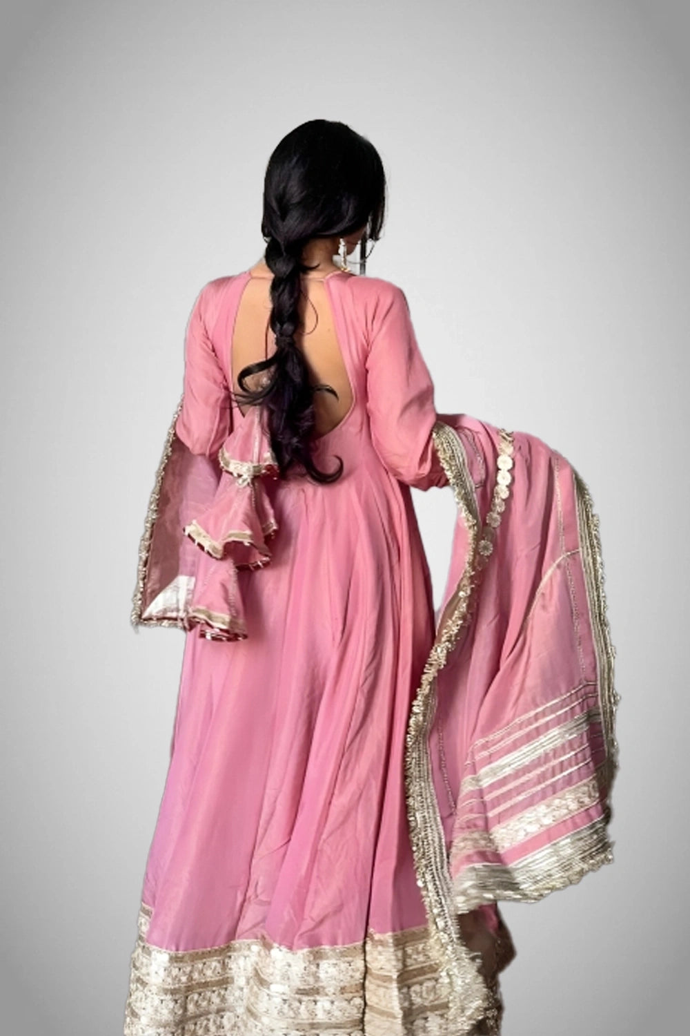 Thread and sequin work ethnic kurta