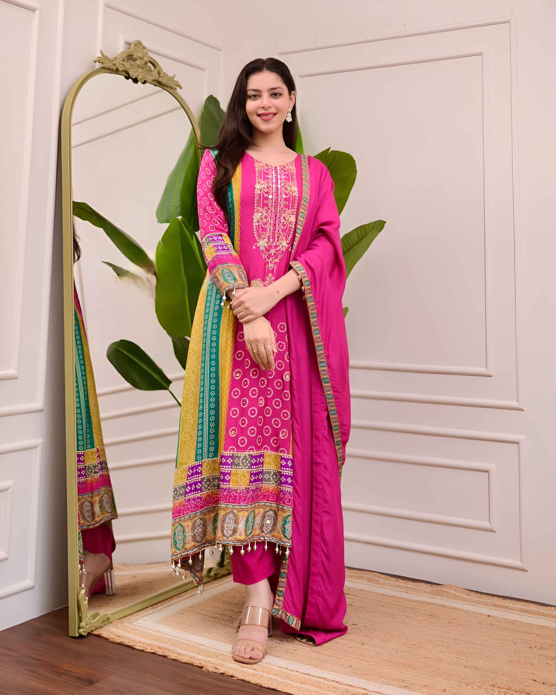 3-piece stitched pakistani outfit