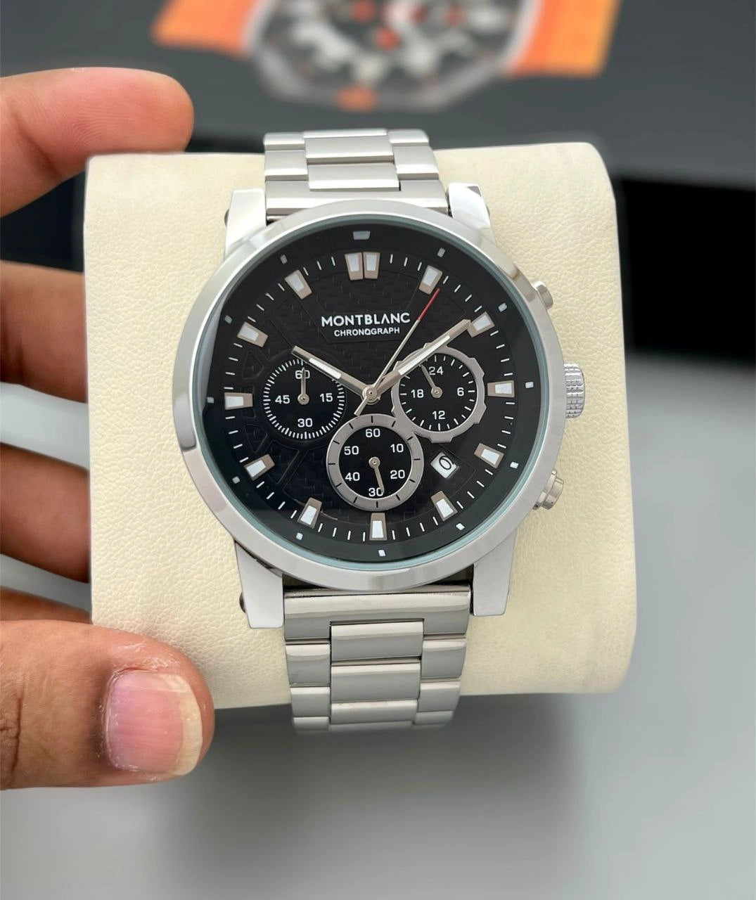 Mont Blanc Classics Black Dial Watch for Men