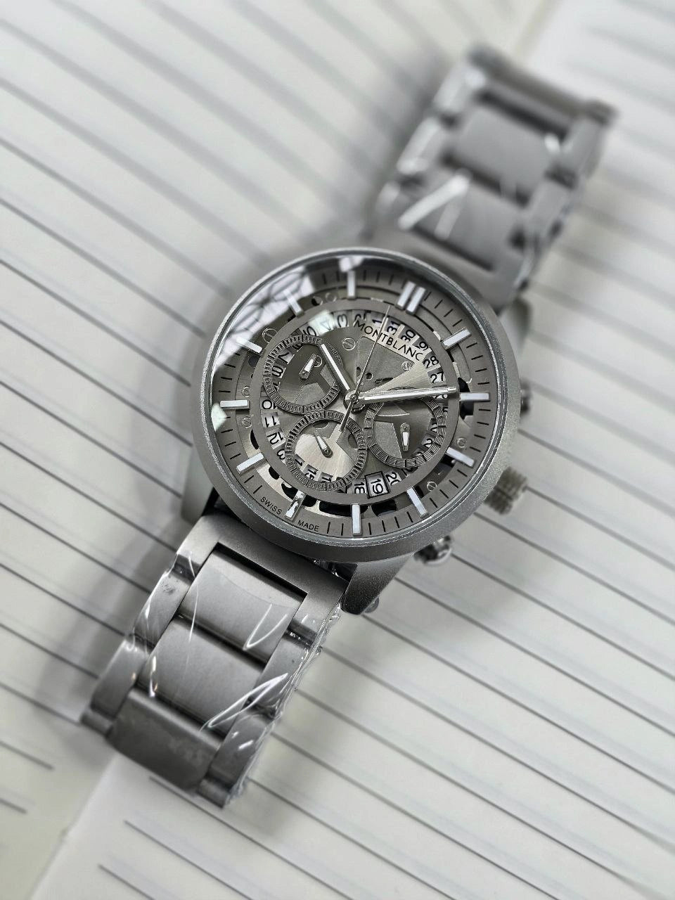 mont blanc classics men quartz chronograph watch