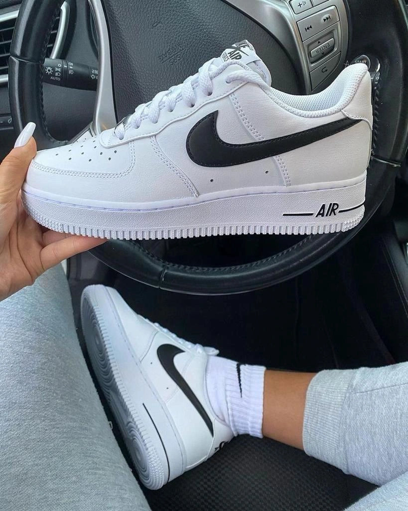 Nike Air Force 07 Black Swoosh premium sneakers