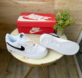 Nike Air Force 07 Black Swoosh sneakers with original box