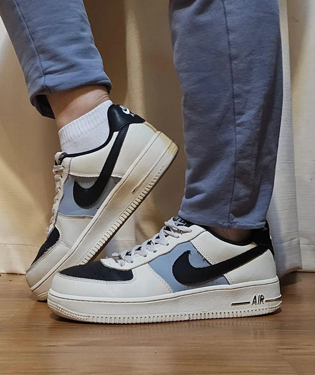 Nike Air Force One Aura Blue First Copy Sneakers