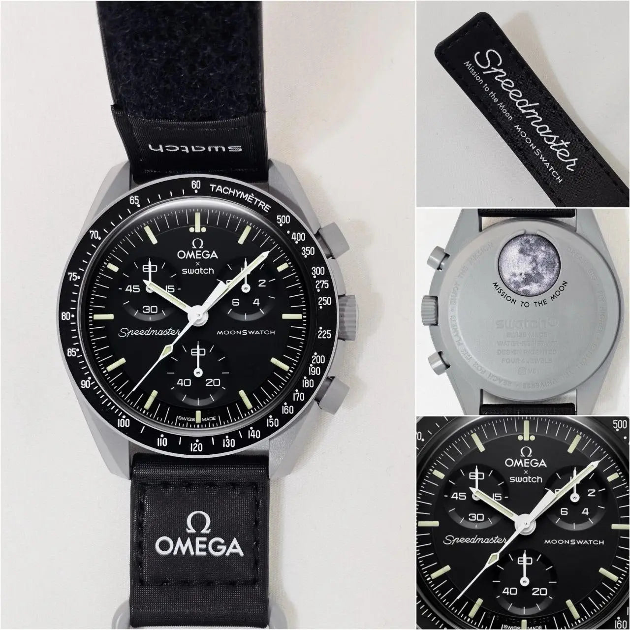 Men's quartz chronograph with Moonwatch hands