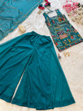 full flair plazo with elastic waistband