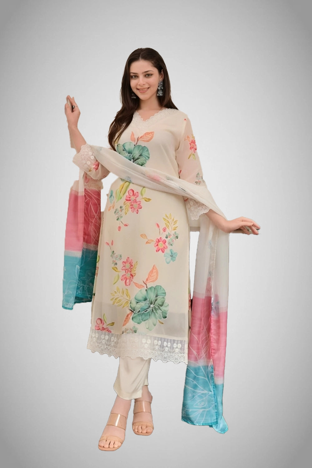 Organza kurta set for women
