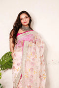 Pure organza silk saree with sequence work