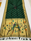 Paithani Banarasi Silk Saree with Zari Butti