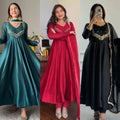 Women's party wear embroidered gown set