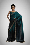 Wedding saree with shimmer detail