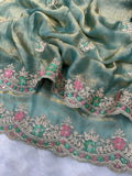 traditional saree with modern touch