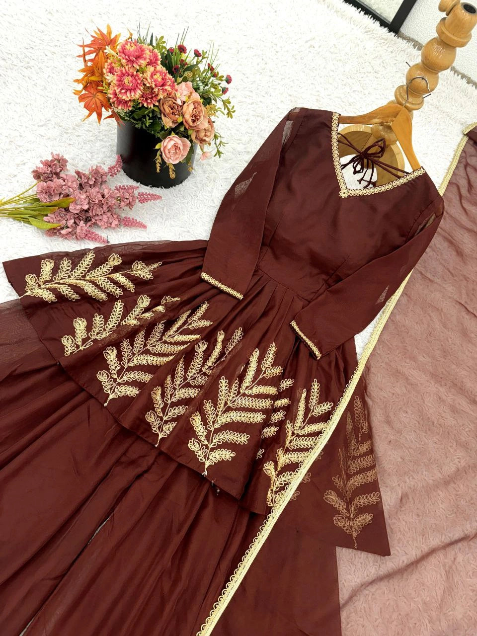 Party wear georgette suit set for women