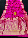 Pure Silk Saree With Pure Gold Jari Wewing Work With Running Blouse - NextBuy