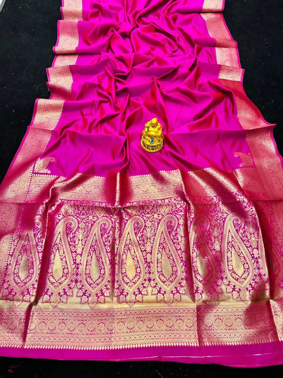 Pure Silk Saree With Pure Gold Jari Wewing Work With Running Blouse - NextBuy