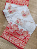 Banarasi Style Pure Kanjivaram Silk Jacquard Kanchipuram Pattu Saree With Un-Stiched Blouse NextBuy