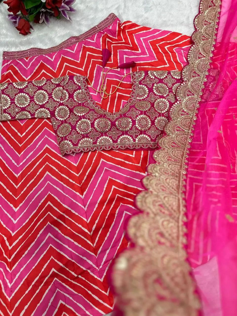 Embroidery Work Lehenga Choli (Full Stitched) NextBuy