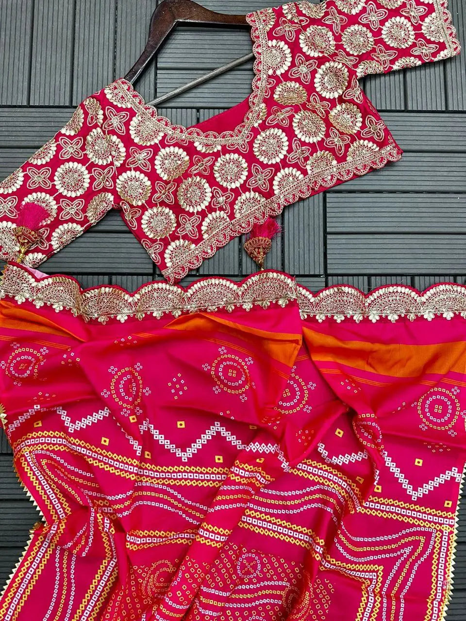 Embroidery Work Digital Print Lehenga Choli (Full Stitched) NextBuy