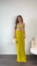 Ready to Wear Dhoti Style With Srug and Unstich Choli NextBuy