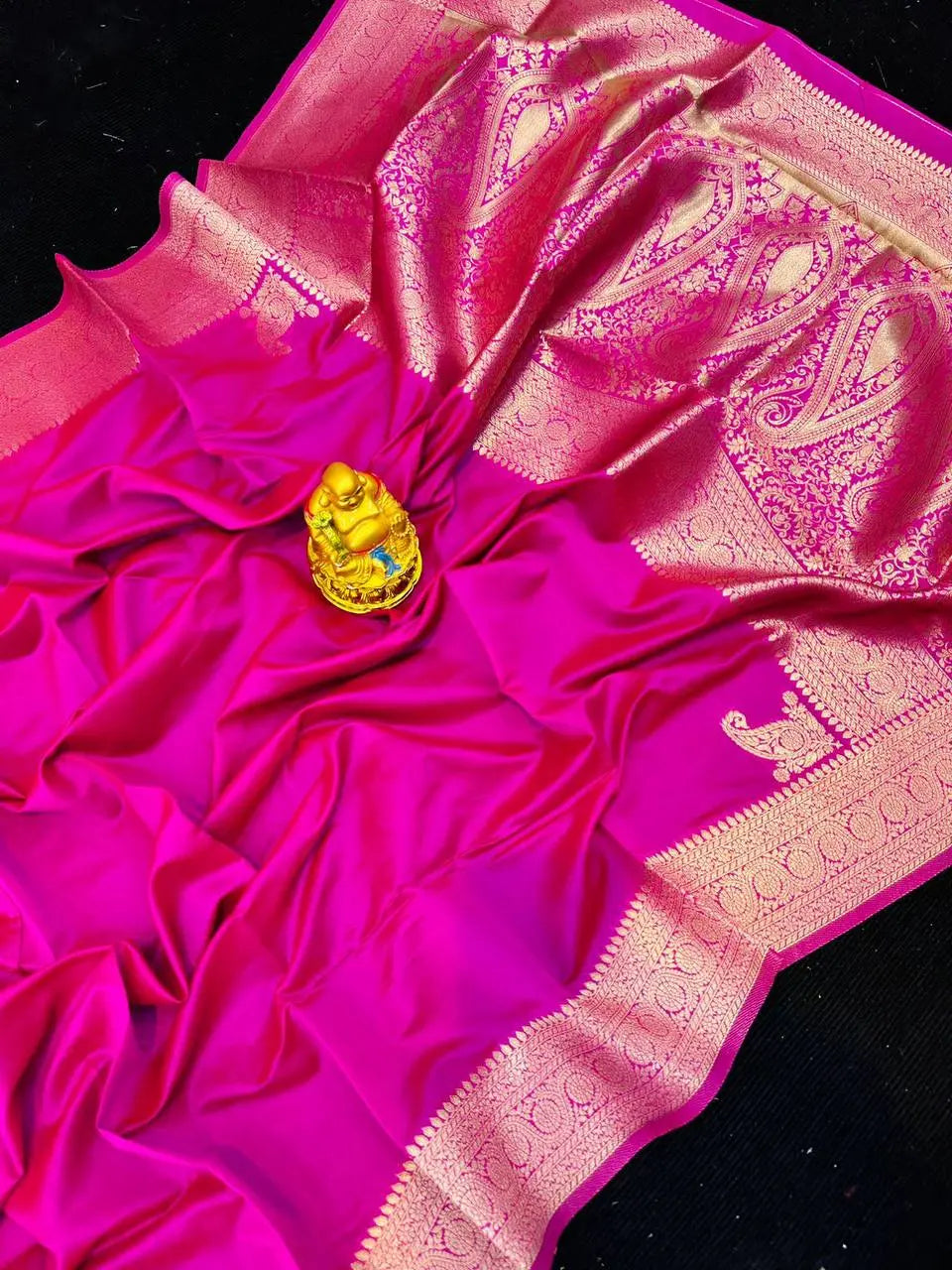 Pure Silk Saree With Pure Gold Jari Wewing Work With Running Blouse - NextBuy