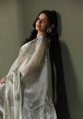 Burberry Silk Saree With Embroidery Cutwork and Stone Work Indian Party Saree NextBuy