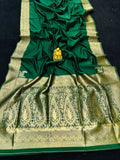 Pure Silk Saree With Pure Gold Jari Wewing Work With Running Blouse - NextBuy