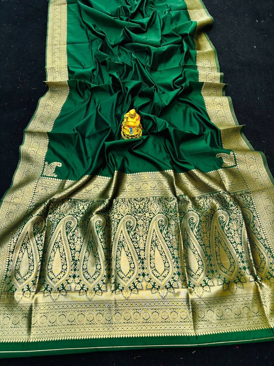 Pure Silk Saree With Pure Gold Jari Wewing Work With Running Blouse - NextBuy