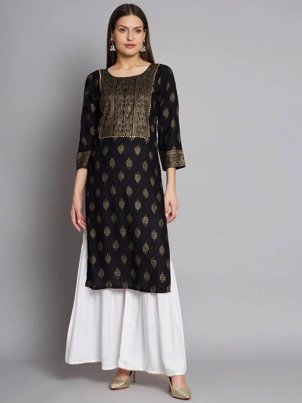 New Launch of Rayon Printed Kurta and Sharara collection - NextBuy
