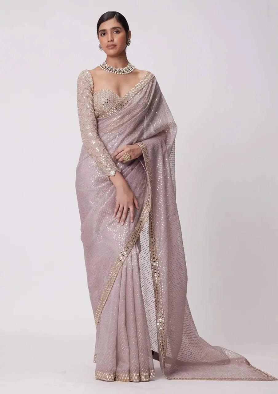 Bollywood BlockBuster Orignal Mirror Design Saree NextBuy