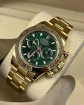Rolex Cosmograph Daytona Green Dial with Gold Ring – Premium Mechanical Chronograph Watch for Men NextBuy