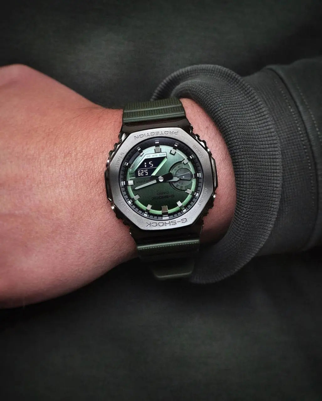 G-Shock Olive Green GM-2100-BB-1A Unisex Watch | 7AA Premium Collection | Impact & Water NextBuy