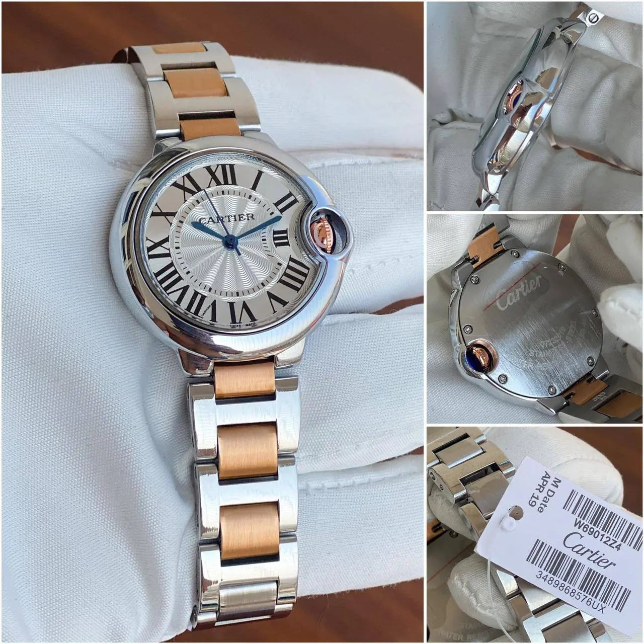 Cartier Ballon Bleu 33mm Women's Watch W69012Z4 – Featuring a sophisticated two-tone stainless steel case and precise craftsmanship, this watch is part of the 7AAA Premium Collection.
