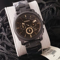 Fossil 45mm Black Dial Chronograph – A sleek and sophisticated watch featuring a 45mm case, black dial, and precision chronograph functionality for high-end timekeeping.