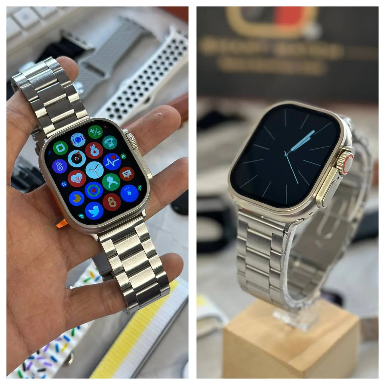 High-Performance Ultra2 Smartwatch – This advanced smartwatch offers a vibrant HD display, comprehensive fitness tracking, and comes with 10 straps for added customization.