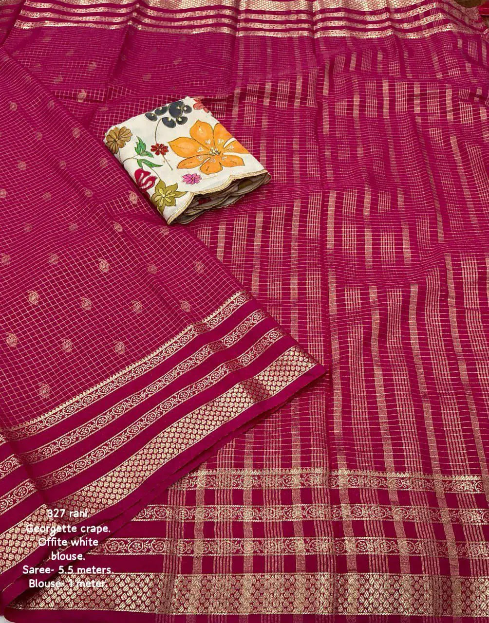 Soft Pethani Silk Saree With Gold Zari Weawing Design And Meenakari Weawing Rich NextBuy