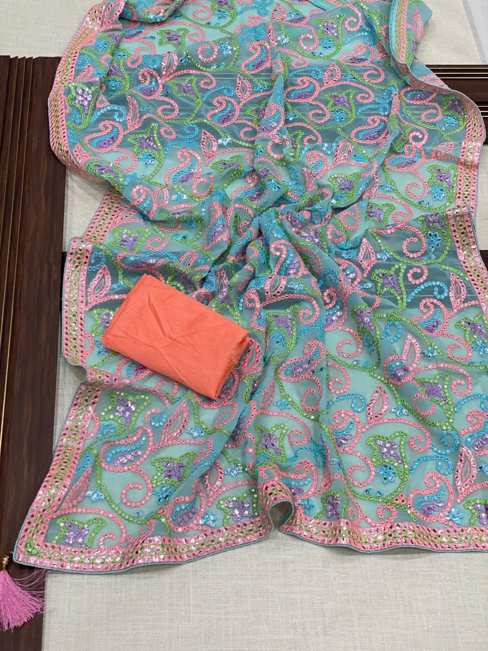 Gotapatti Georgette Designer Saree NextBuy