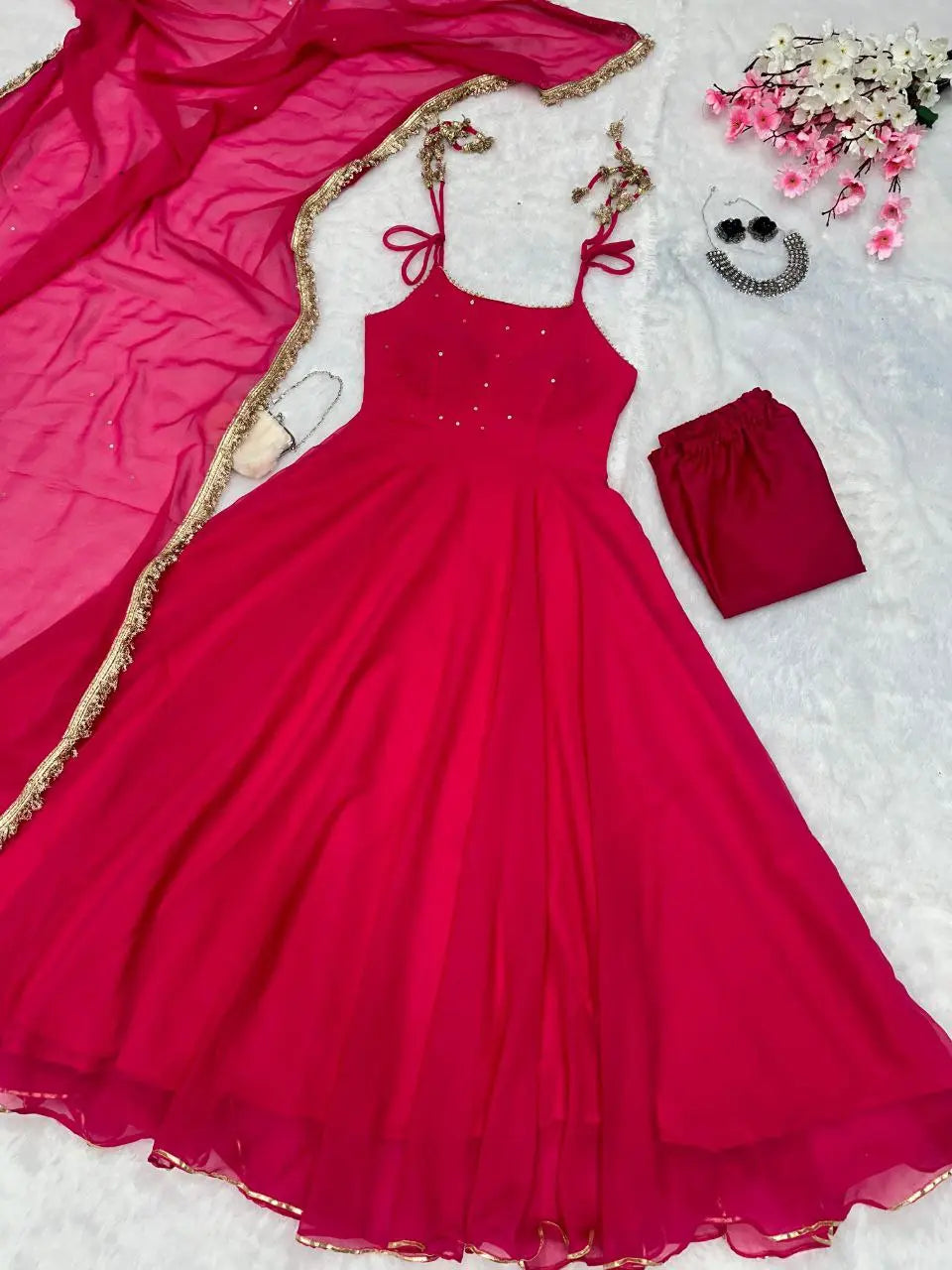 Georgette Anarkali Suit NextBuy