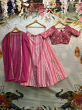 Pink Lining Lehenga (Full Stitched) NextBuy