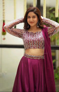 DESIGNER PARTY WEAR LAHENGA WITH STICH BLOUSE WITH EMBROIDERY CODING WORK (FULLY STICHED) NextBuy