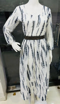 New Sibori Print Maxi Dress With Belt NextBuy