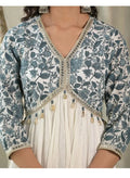 Stylish Alia Cotton Flair Kurti With Pant And Malmal Dupatta NextBuy