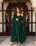 Solid fox Georgette Maxi Dress With Dupatta Pair NextBuy